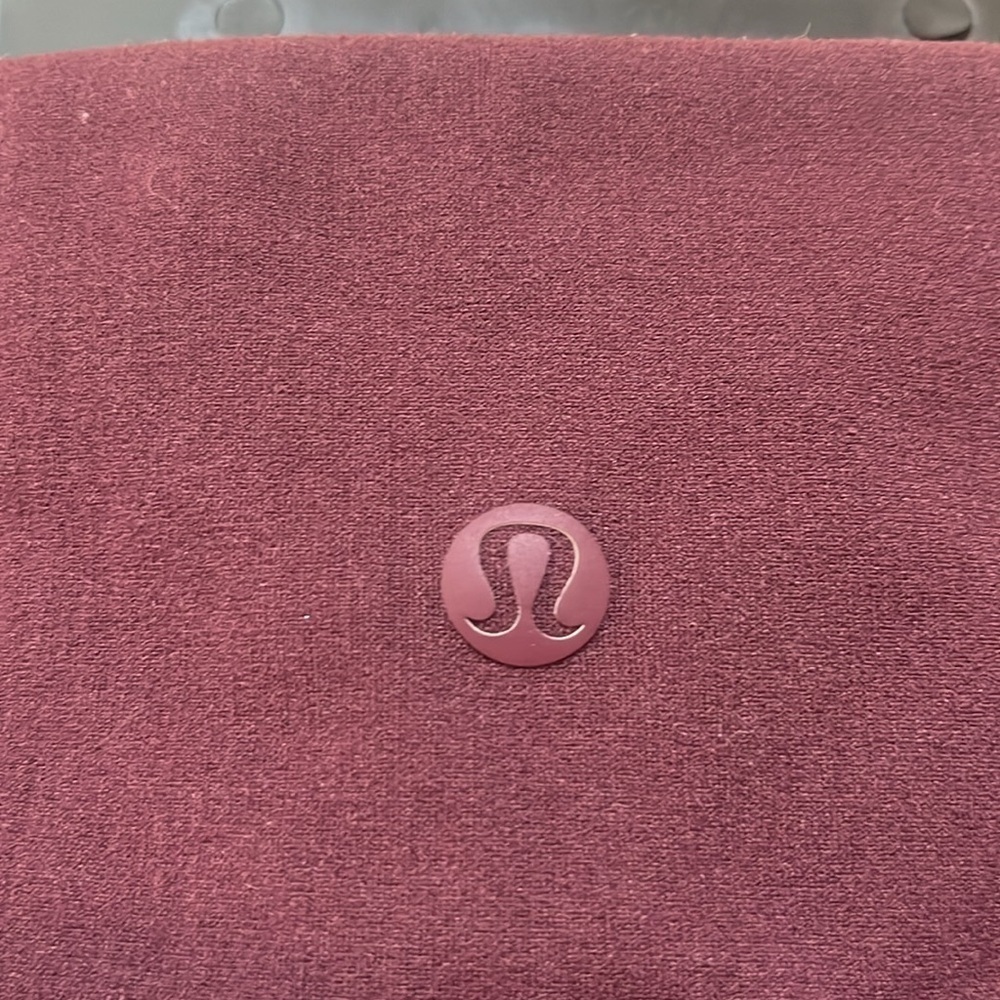 Lululemon Maroon Cropped Leggings Size 4 - Picture 3 of 5